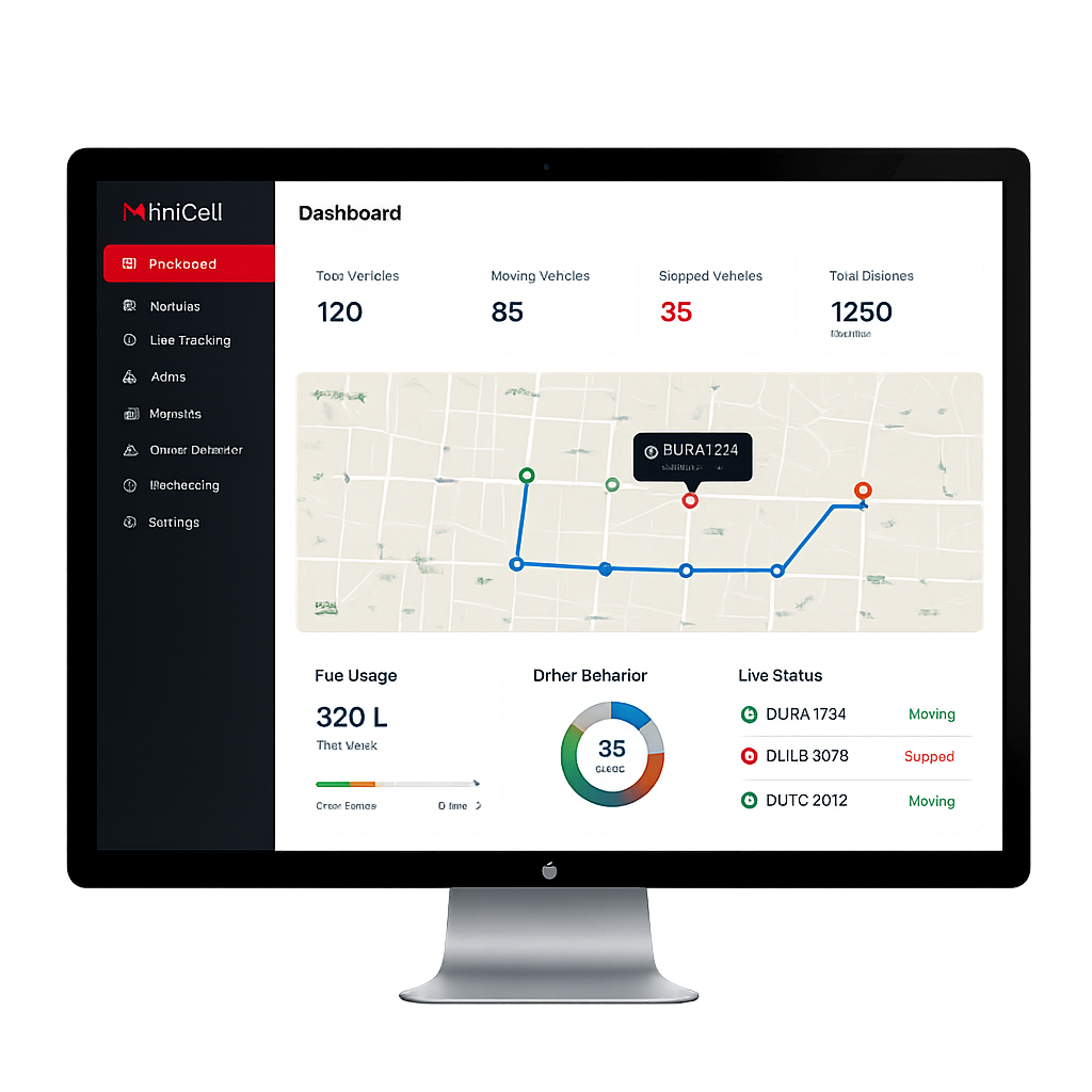 Fleet Tracking Dashboard Desktop