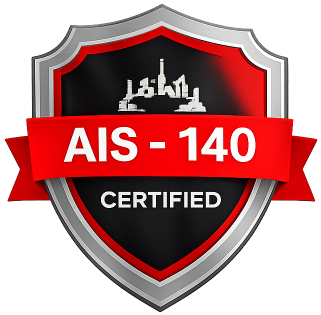 AIS140 Certified Badge